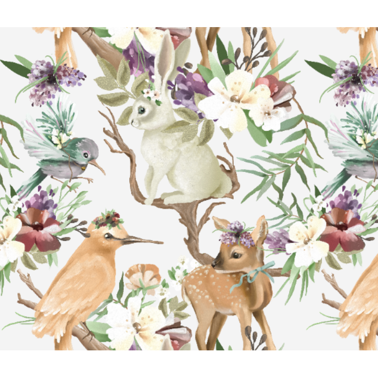 'Beautiful Forest 'Minky Piece 1.8m x 1.35m wof