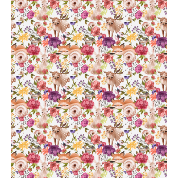 'Forest Friends 'Minky Piece 1.75m x 1.3m wof