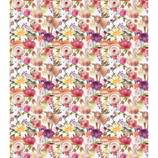 'Forest Friends 'Minky Piece 1.75m x 1.3m wof