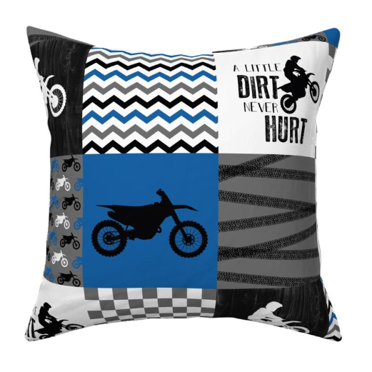 'BRAAAP Motocross ' Minky Panel 135cm x 90cm