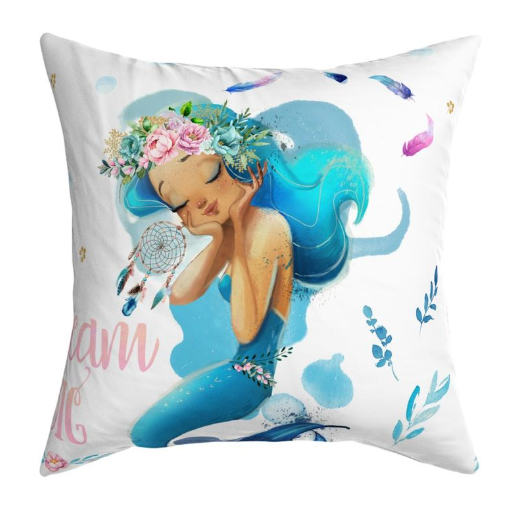 'Dream Big Mermaid 'Minky Panel 75cm x 45cm