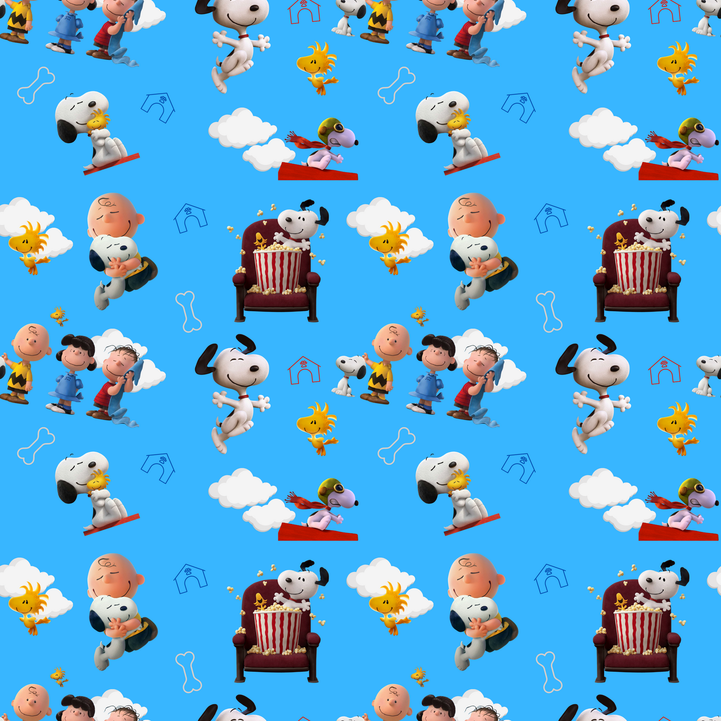 ‘A Boy and his Dog’' 290GSM Minky per metre