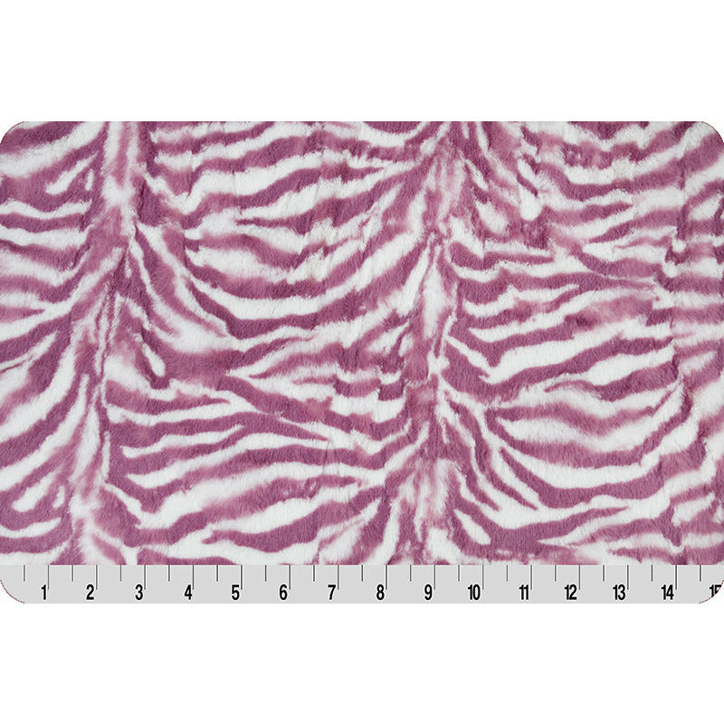 Luxe Cuddle® Zebra - Berry Mist by Shannon Fabrics