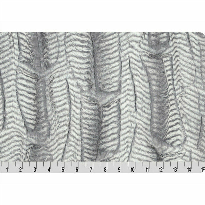 Luxe Cuddle® Mamba Chrome/White Pewter by Shannon Fabrics