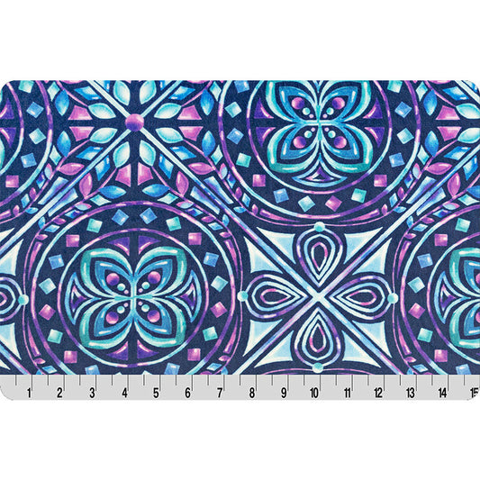 Mosaic Viola Digital Print by Shannon Fabrics