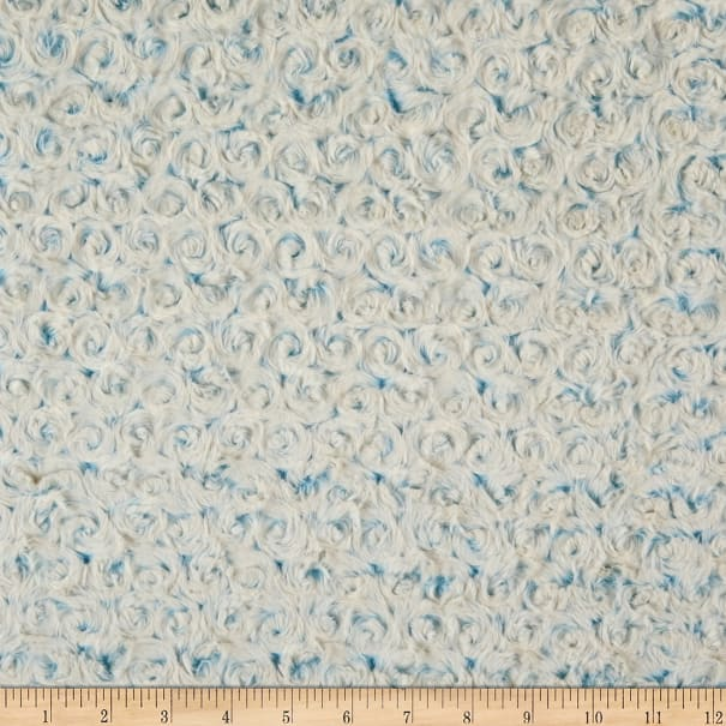 Luxe Cuddle® Blue Ice Frosted Swirl by Shannon Fabrics