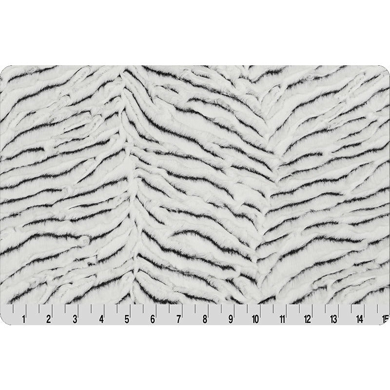 Luxe Cuddle® Frosted Zebra Snow /black by Shannon Fabrics