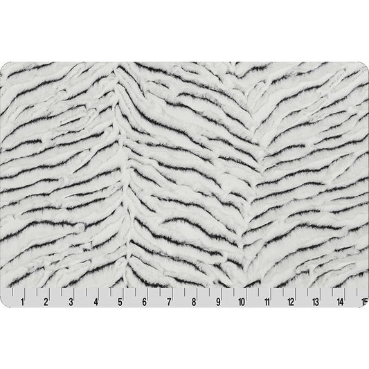 Luxe Cuddle® Frosted Zebra Snow /black by Shannon Fabrics