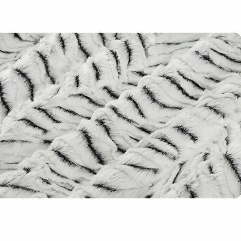 Luxe Cuddle® Frosted Zebra Snow /black by Shannon Fabrics
