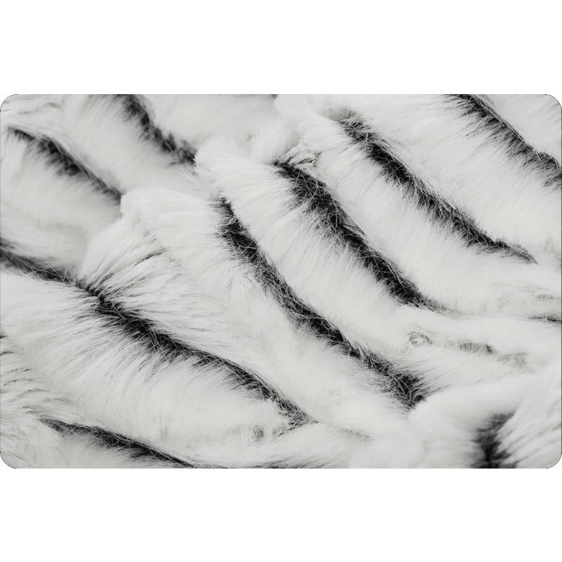 Luxe Cuddle® Frosted Zebra Snow /black by Shannon Fabrics