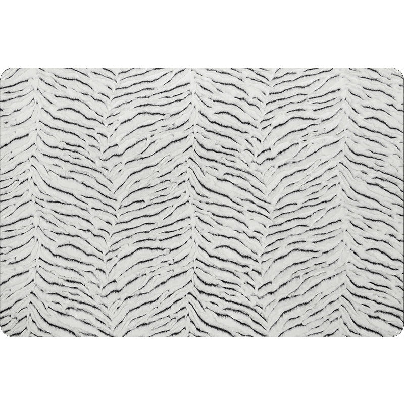 Luxe Cuddle® Frosted Zebra Snow /black by Shannon Fabrics