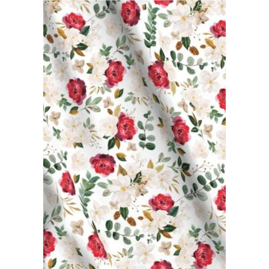 'Roses are Red' Minky Panel  140cm x 90cm