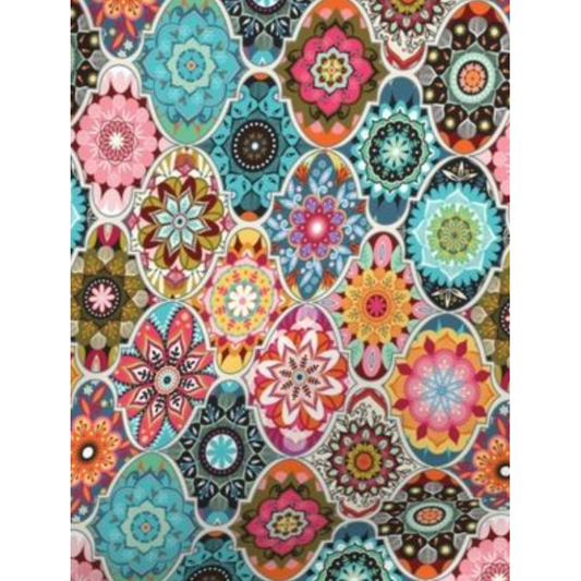 'Bohemia ' Patchwork Minky Piece  70 x 45cm