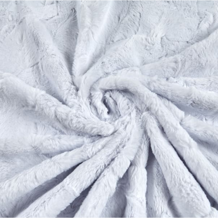 OffCut 1m x 75cm ~ Luxe Cuddle® Hide Snow by Shannon Fabrics