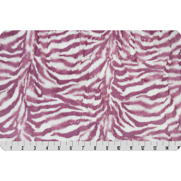 Luxe Cuddle® Zebra - Berry Mist by Shannon Fabrics