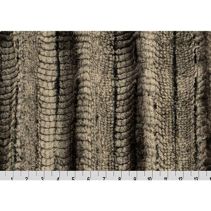 Luxe Cuddle® Gator - Beige/Ash by Shannon Fabrics 
