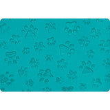 Luxe Cuddle® Paws in Teal by Shannon Fabrics
