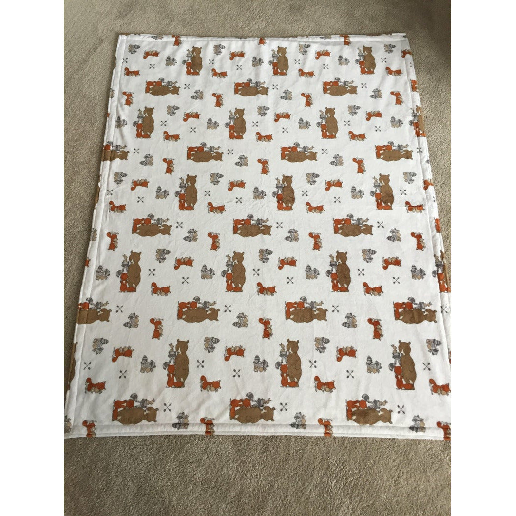 MINKY FABRIC - Besties Woodland Print by Shannon Fabrics