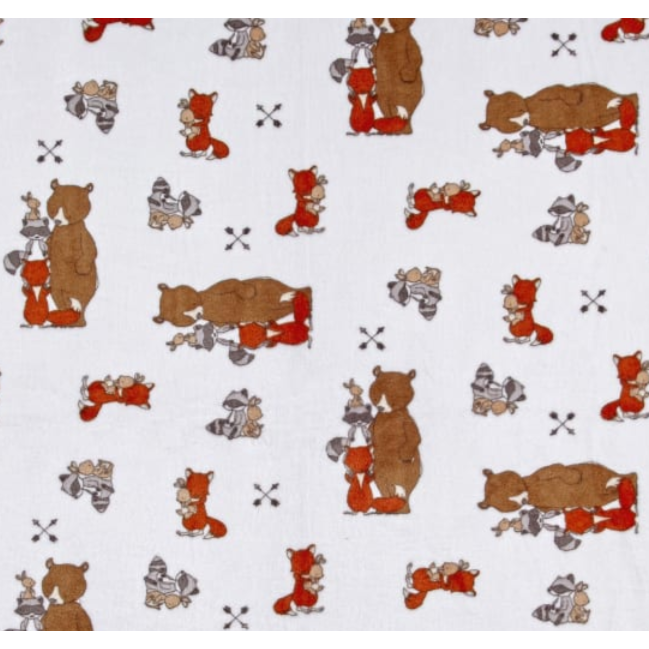 MINKY FABRIC - Besties Woodland Print by Shannon Fabrics