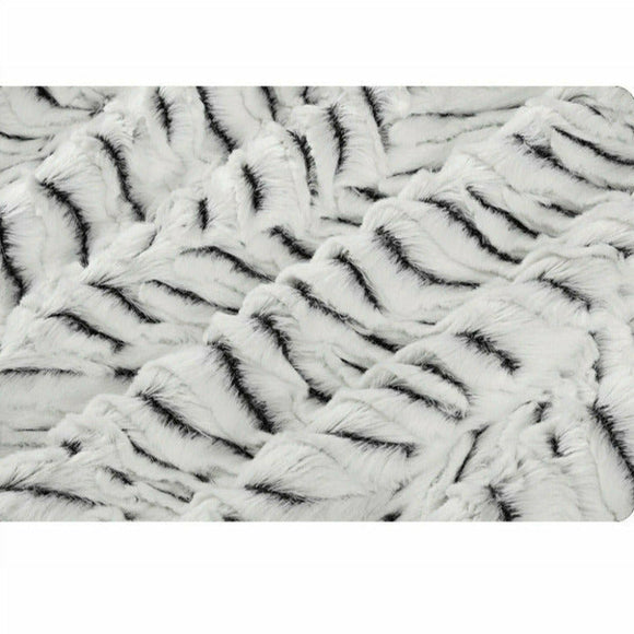 Luxe Cuddle® Frosted Zebra Snow /black by Shannon Fabrics