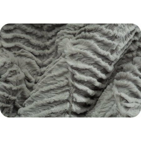 1m offcut Luxe Cuddle® Ziggy Silver by Shannon Fabrics